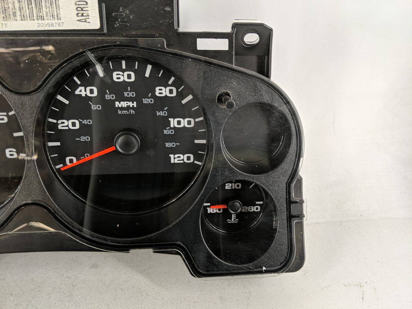 2010-2012 Chevrolet Silverado 1500 Instrument Cluster Speedometer Gauges P/N:20958787 Fits Fits 2010 2012 OEM Used Auto Part