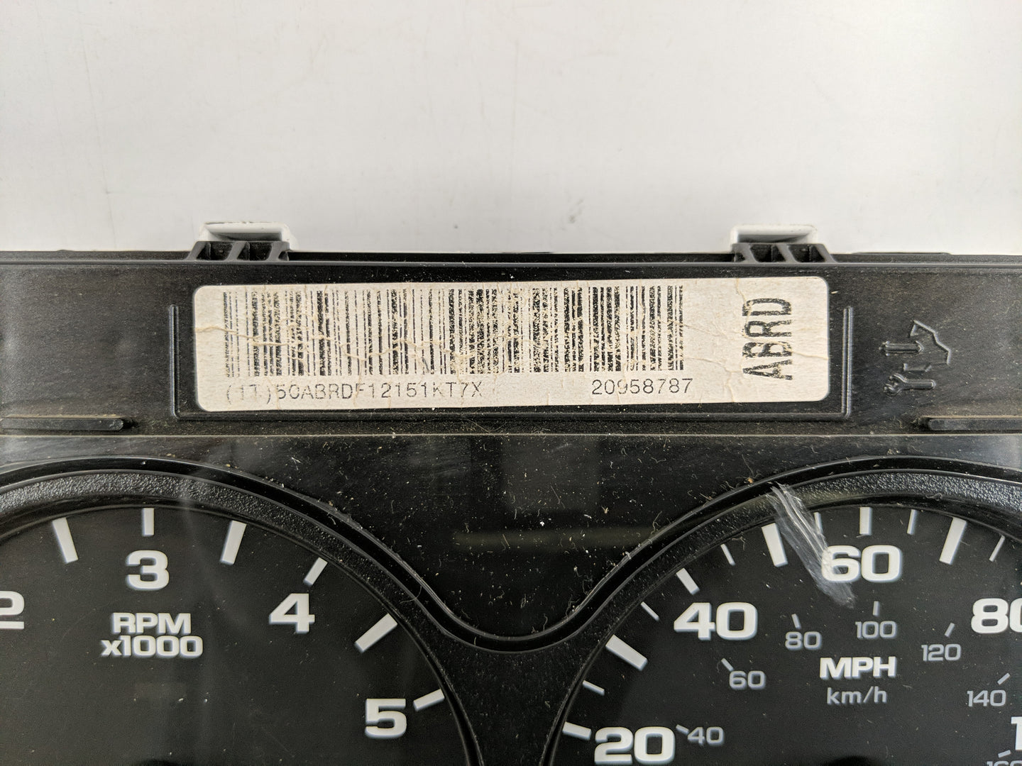 2010-2012 Chevrolet Silverado 1500 Instrument Cluster Speedometer Gauges P/N:20958787 Fits Fits 2010 2012 OEM Used Auto Part