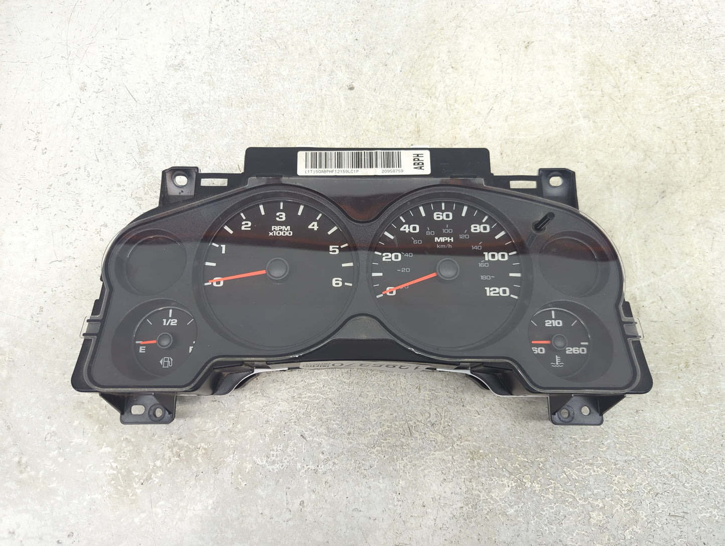 2011-2013 Chevrolet Silverado 1500 Instrument Cluster Speedometer Gauges P/N:20958759 Fits Fits 2011 2012 2013 OEM Used Auto