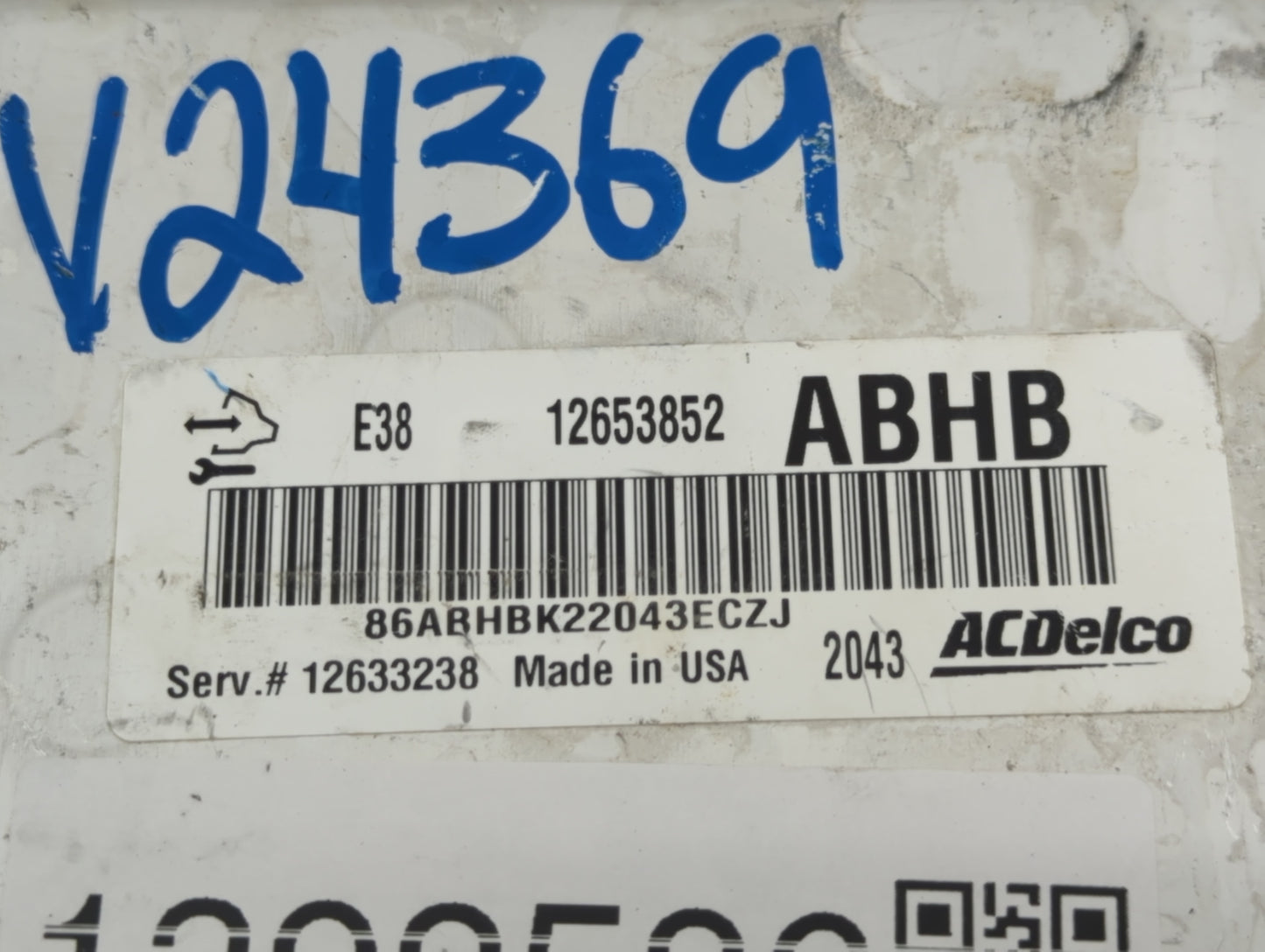 2010-2013 Chevrolet Silverado 1500 PCM Engine Control Computer ECU ECM PCU OEM P/N:12653852 Fits OEM Used Auto Parts - Oemus