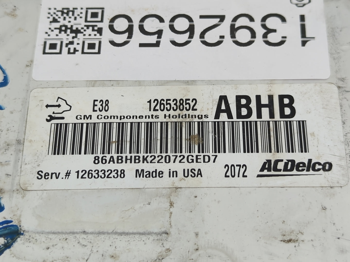 2010-2013 Chevrolet Silverado 1500 PCM Engine Control Computer ECU ECM PCU OEM P/N:12653852 Fits OEM Used Auto Parts - Oemus