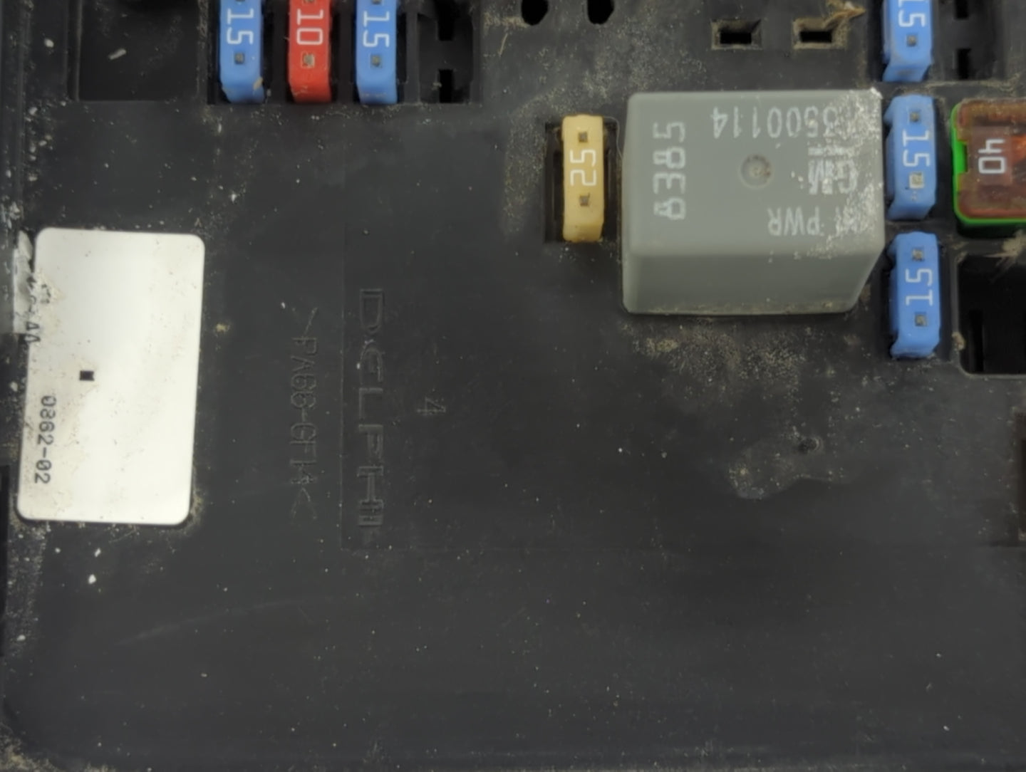 2010-2013 Chevrolet Silverado 1500 Fusebox Fuse Box Panel Relay Module Fits Fits 2010 2011 2012 2013 OEM Used Auto Parts - O