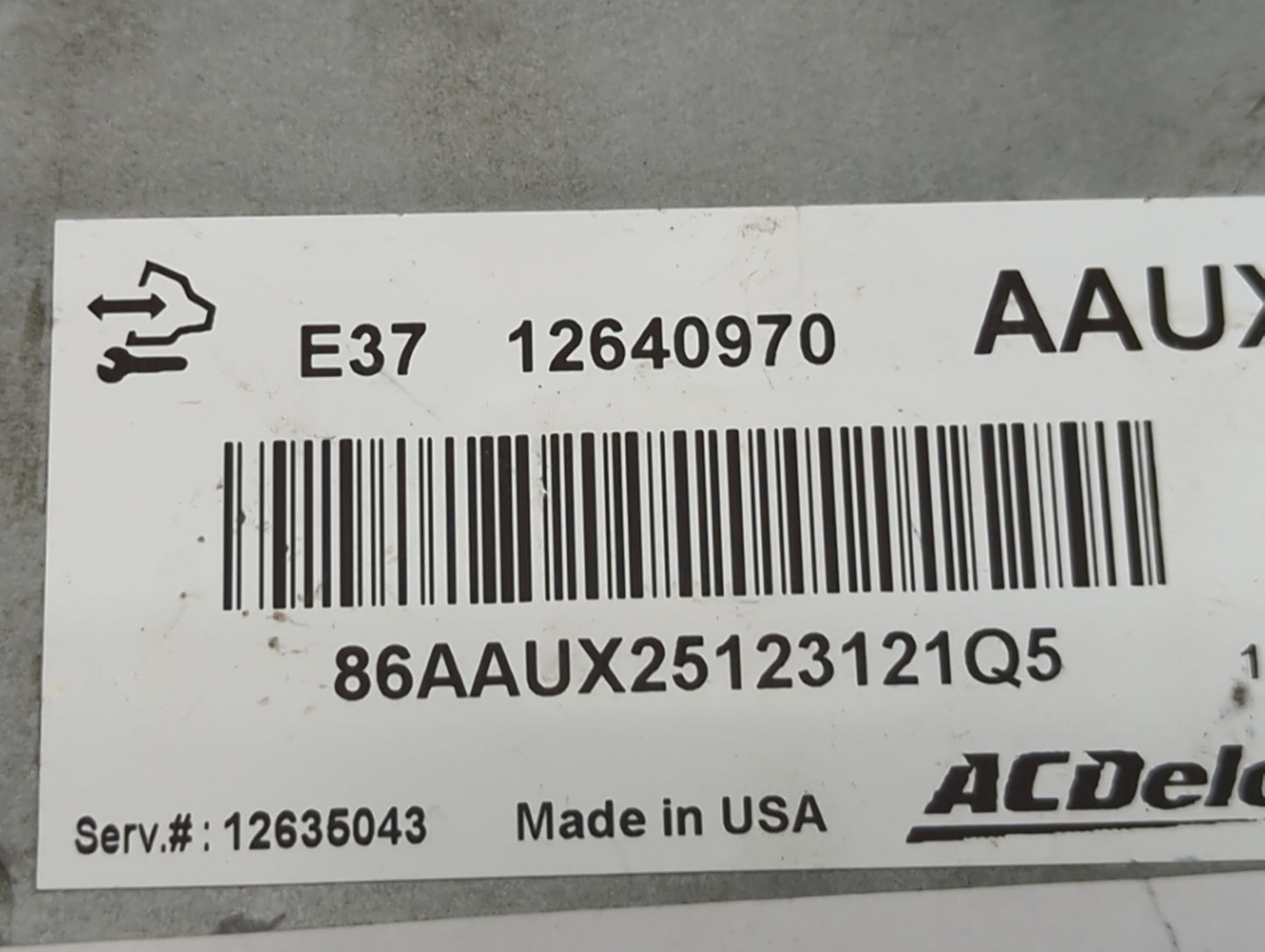 2010-2013 Chevrolet Silverado 1500 PCM Engine Control Computer ECU ECM PCU OEM P/N:12640970 Fits Fits 2010 2011 2012 2013 20