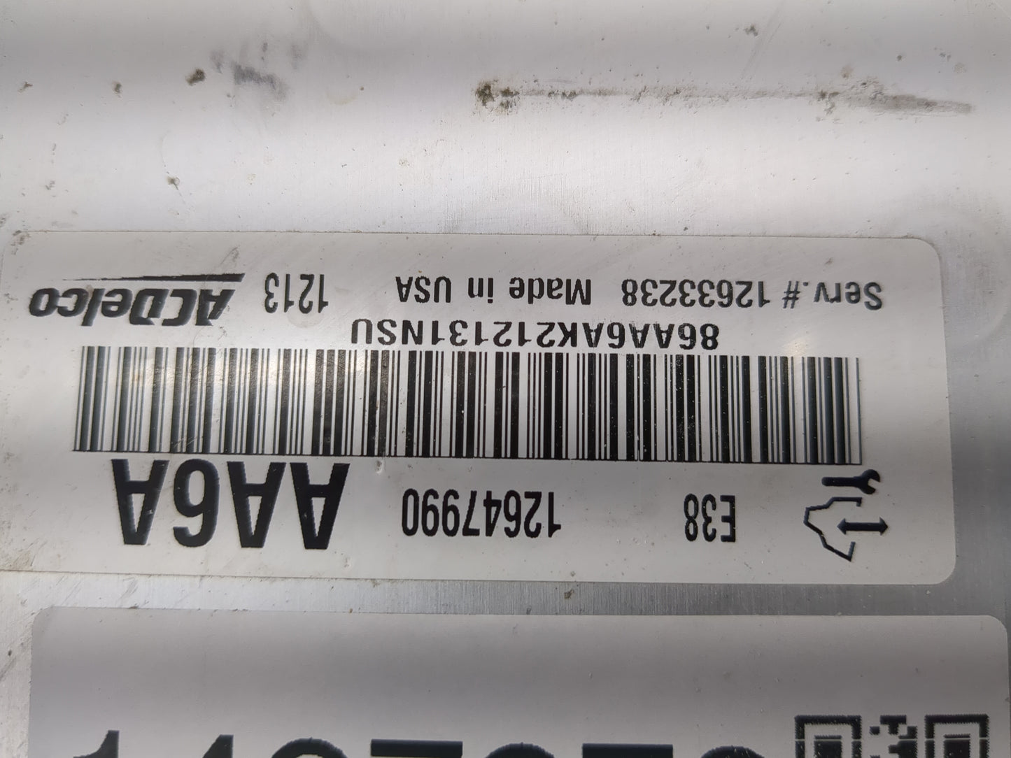 2010-2013 Chevrolet Silverado 1500 PCM Engine Control Computer ECU ECM PCU OEM P/N:12647990 12633238 Fits OEM Used Auto Part