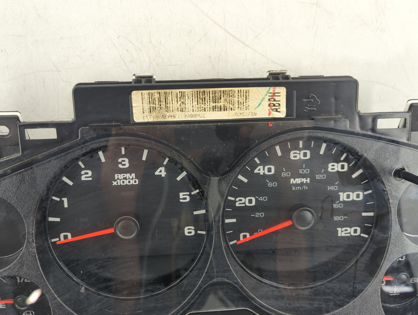 2012 Chevrolet Silverado 1500 Instrument Cluster Speedometer Gauges P/N:28278982 6031615 Fits OEM Used Auto Parts - Oemuseda