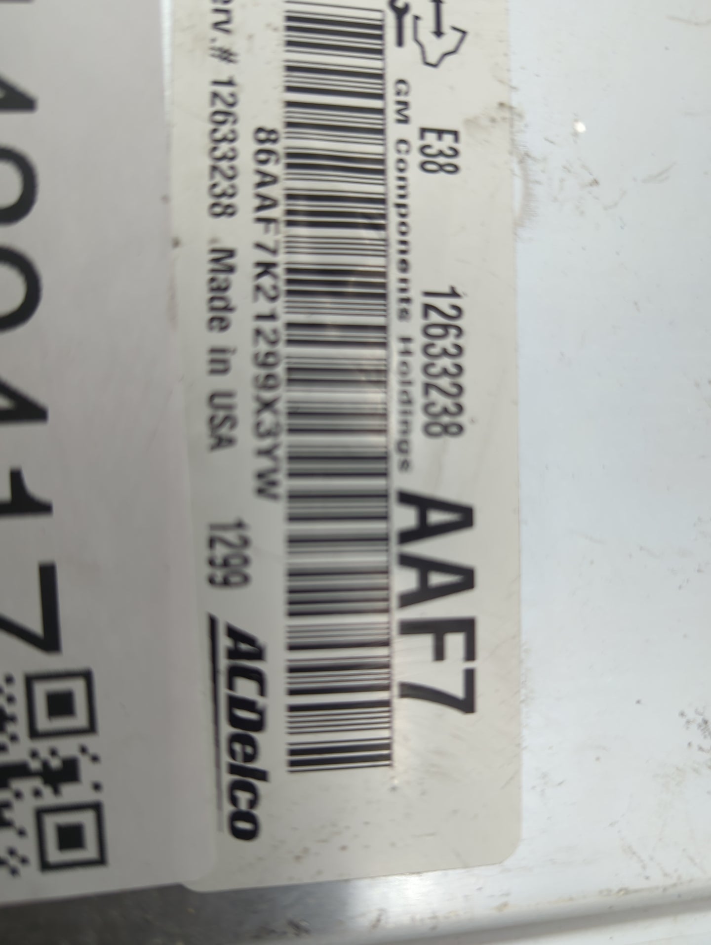 2010-2013 Chevrolet Silverado 1500 PCM Engine Control Computer ECU ECM PCU OEM P/N:12633238 AAF7 Fits OEM Used Auto Parts - 