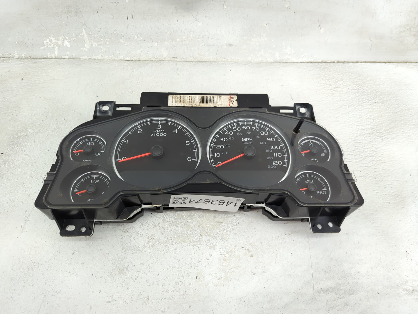 2009-2013 Chevrolet Silverado 1500 Instrument Cluster Speedometer Gauges P/N:28278978 6031531 Miles:239K Fits OEM Used Auto 