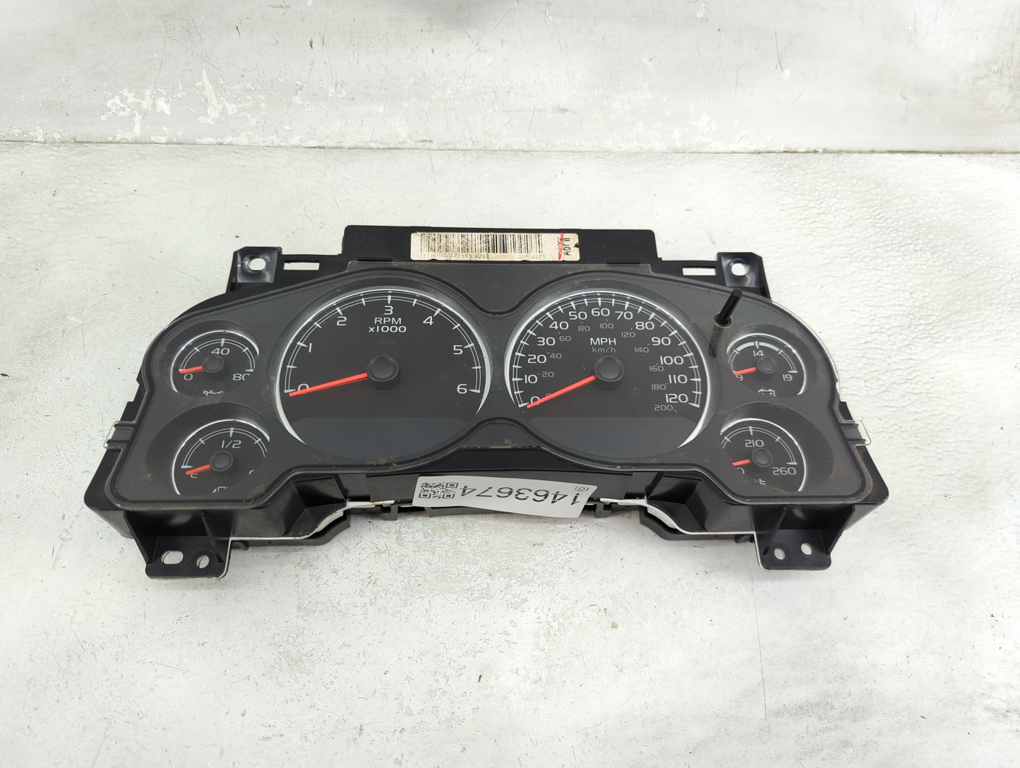 2009-2013 Chevrolet Silverado 1500 Instrument Cluster Speedometer Gauges P/N:28278978 6031531 Miles:239K Fits OEM Used Auto 