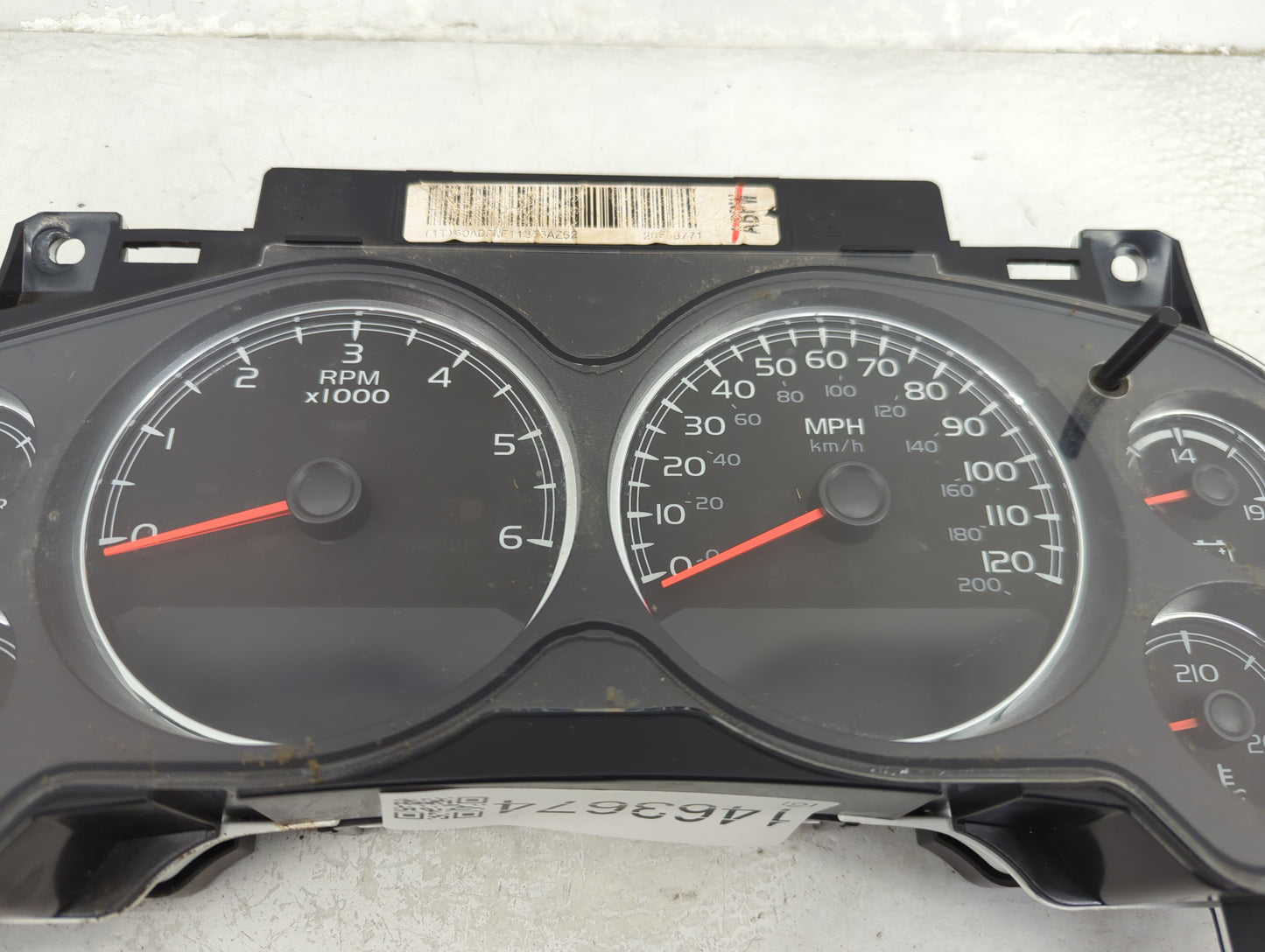 2009-2013 Chevrolet Silverado 1500 Instrument Cluster Speedometer Gauges P/N:28278978 6031531 Miles:239K Fits OEM Used Auto 
