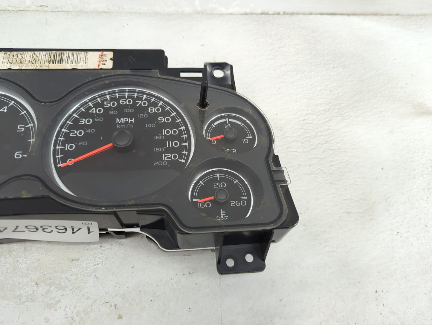 2009-2013 Chevrolet Silverado 1500 Instrument Cluster Speedometer Gauges P/N:28278978 6031531 Miles:239K Fits OEM Used Auto 