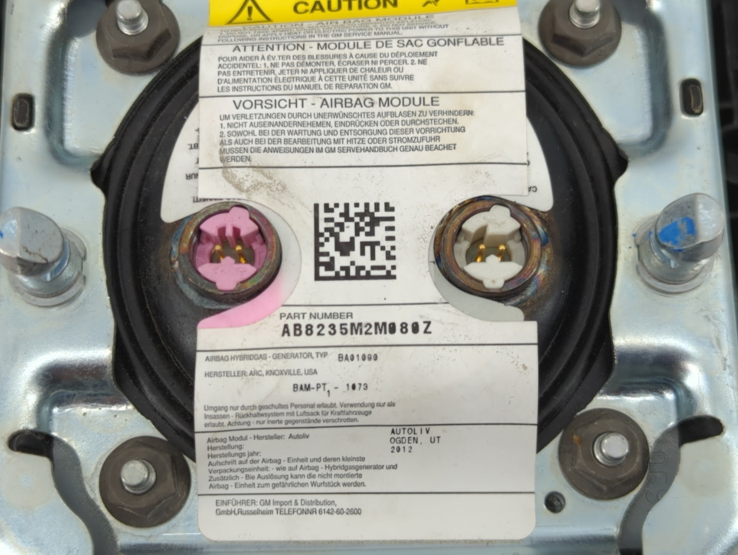2011 Chevrolet Silverado 1500 Air Bag Driver Left Steering Wheel Mounted 1466121 - Oemusedautoparts1.com