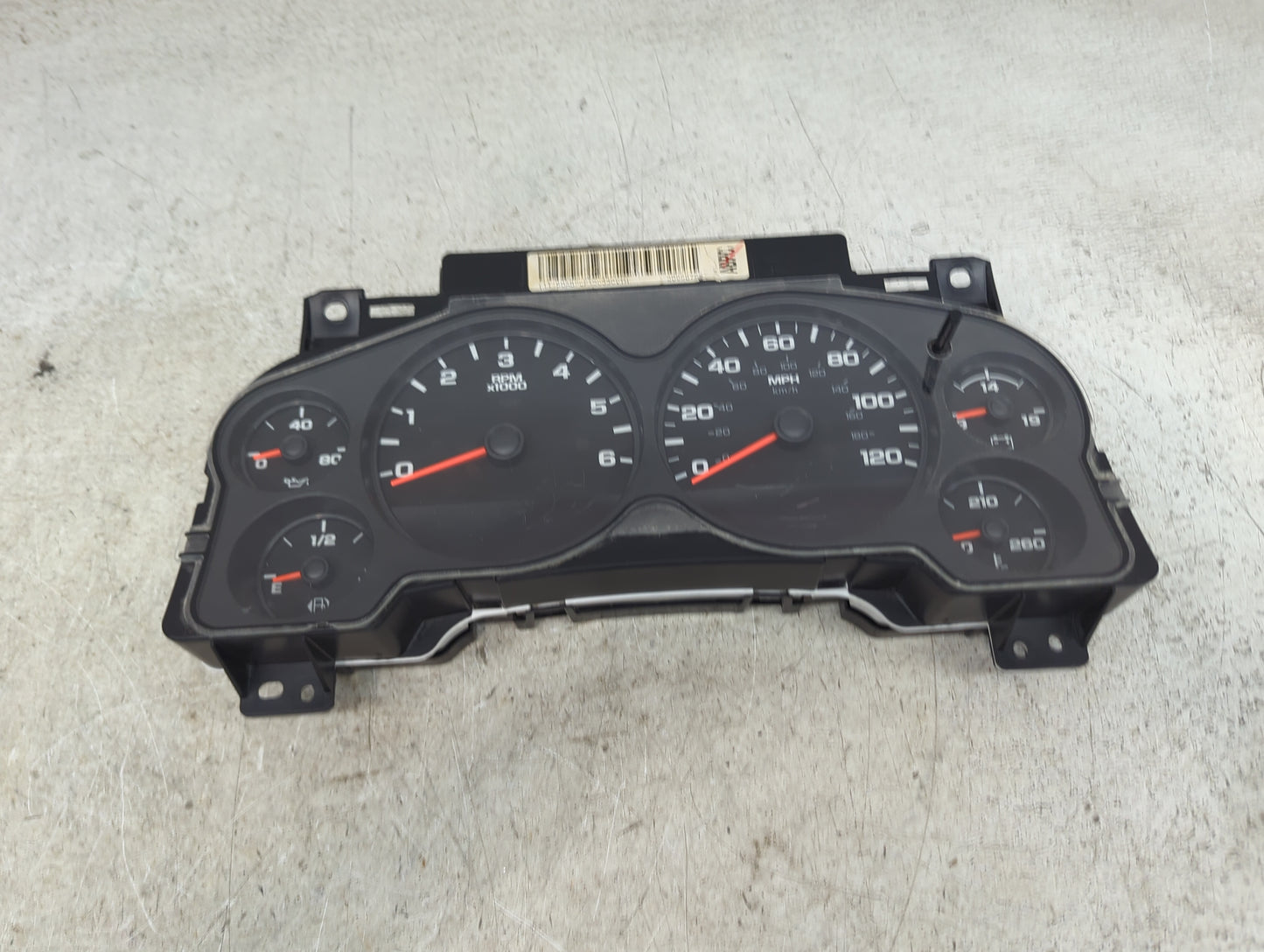 2011-2013 Chevrolet Silverado 1500 Instrument Cluster Speedometer Gauges P/N:28278980 20958759 Miles: Fits Fits 2011 2012 20