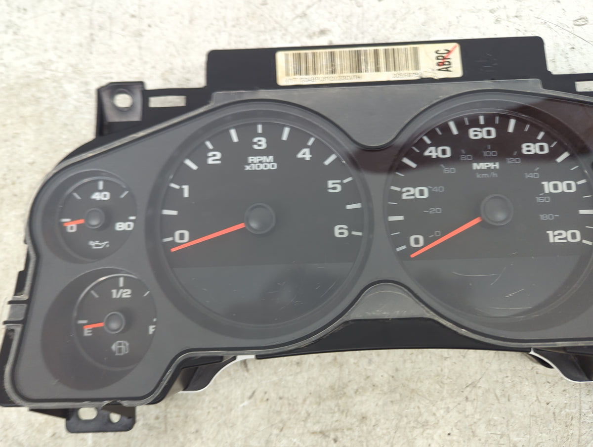 2011-2013 Chevrolet Silverado 1500 Instrument Cluster Speedometer Gauges P/N:28278980 20958759 Miles: Fits Fits 2011 2012 20