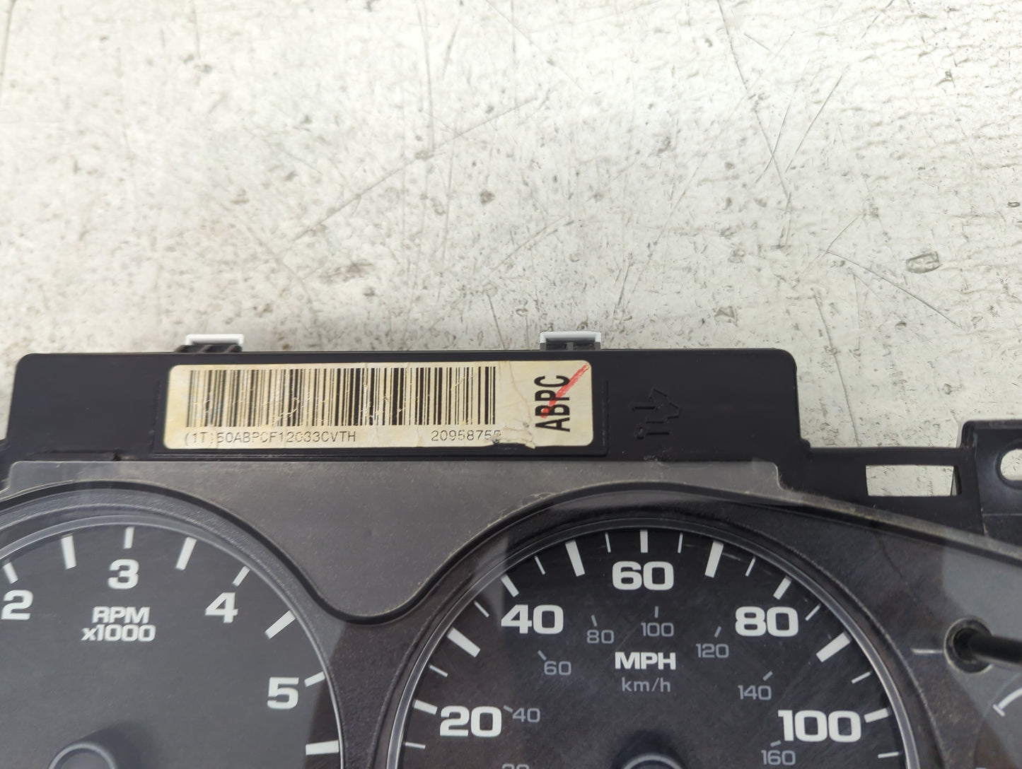 2011-2013 Chevrolet Silverado 1500 Instrument Cluster Speedometer Gauges P/N:28278980 20958759 Miles: Fits Fits 2011 2012 20