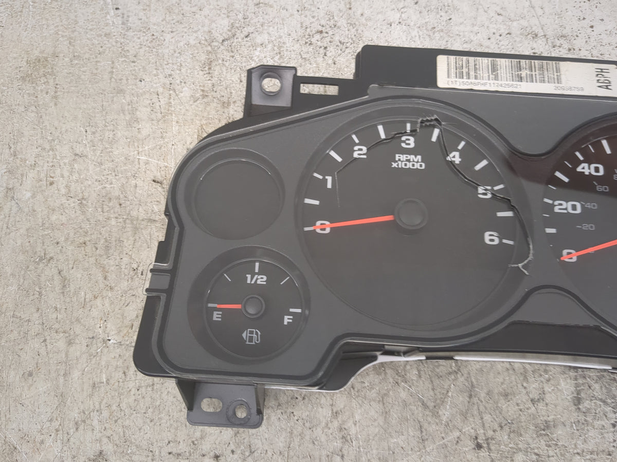 2012 Chevrolet Silverado 1500 Instrument Cluster Speedometer Gauges P/N:28278982 20938759 Miles: Fits OEM Used Auto Parts - 