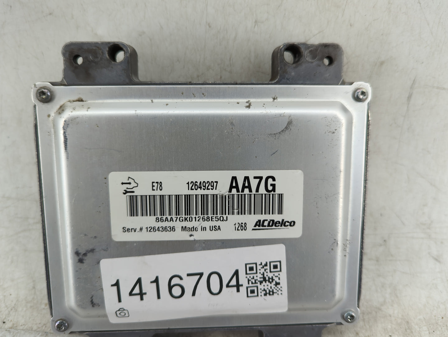2012 Chevrolet Silverado 2500 PCM Engine Control Computer ECU ECM PCU OEM P/N:12649297 Fits Fits 2011 2013 2014 2015 2016 OE