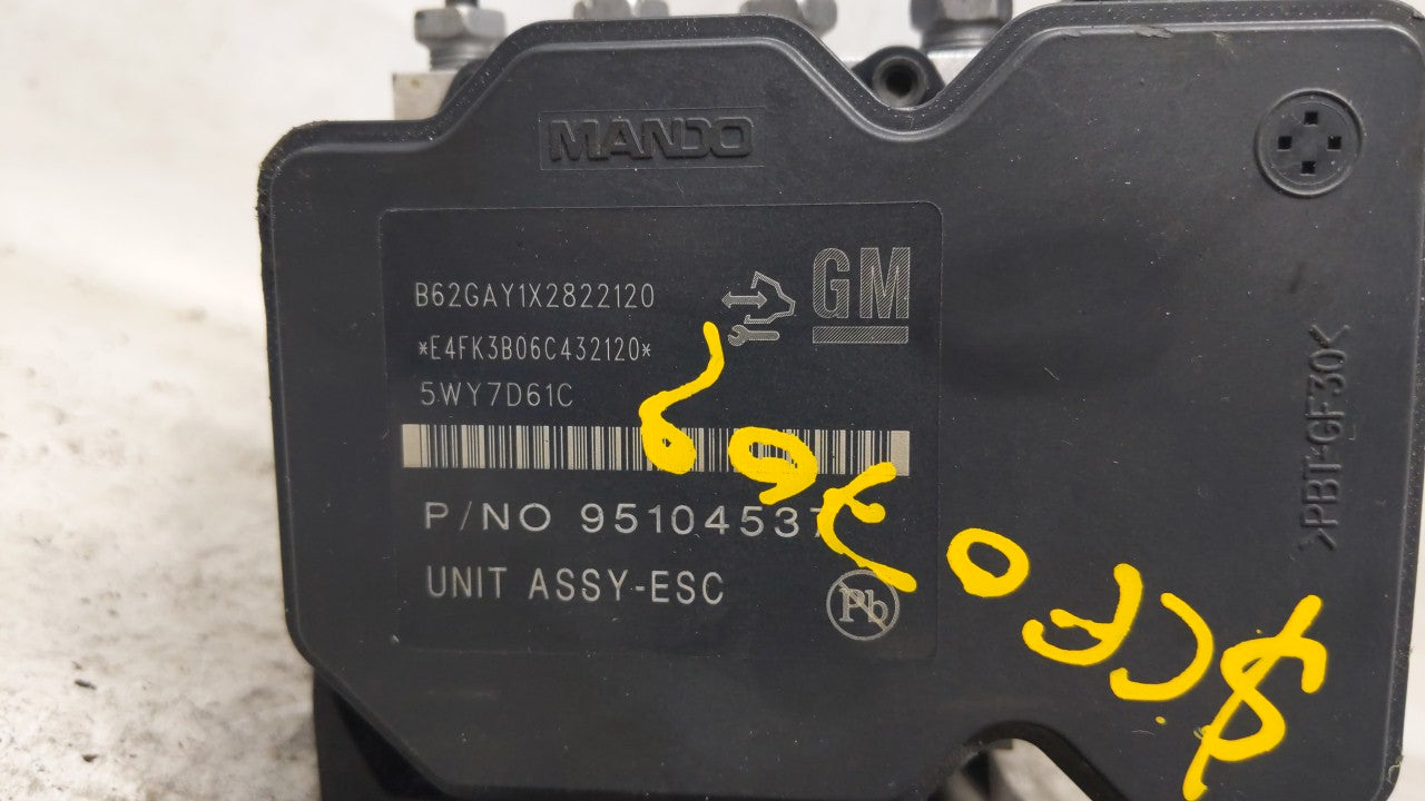 2012-2013 Chevrolet Sonic ABS Pump Control Module Replacement P/N:95104537 95173880 Fits Fits 2012 2013 OEM Used Auto Parts 