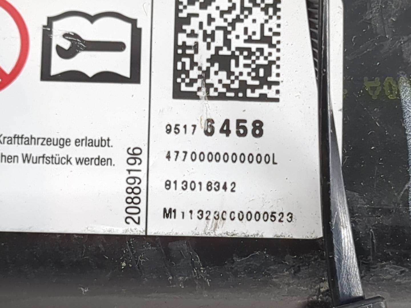 2012-2012 Chevrolet Sonic Passenger Curtain Air Bag Oem - Oemusedautoparts1.com