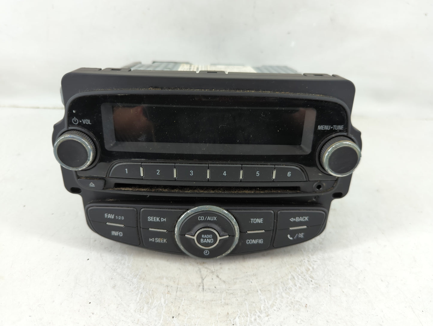 2012 Chevrolet Sonic Radio AM FM Cd Player Receiver Replacement P/N:95179057 Fits OEM Used Auto Parts - Oemusedautoparts1.co
