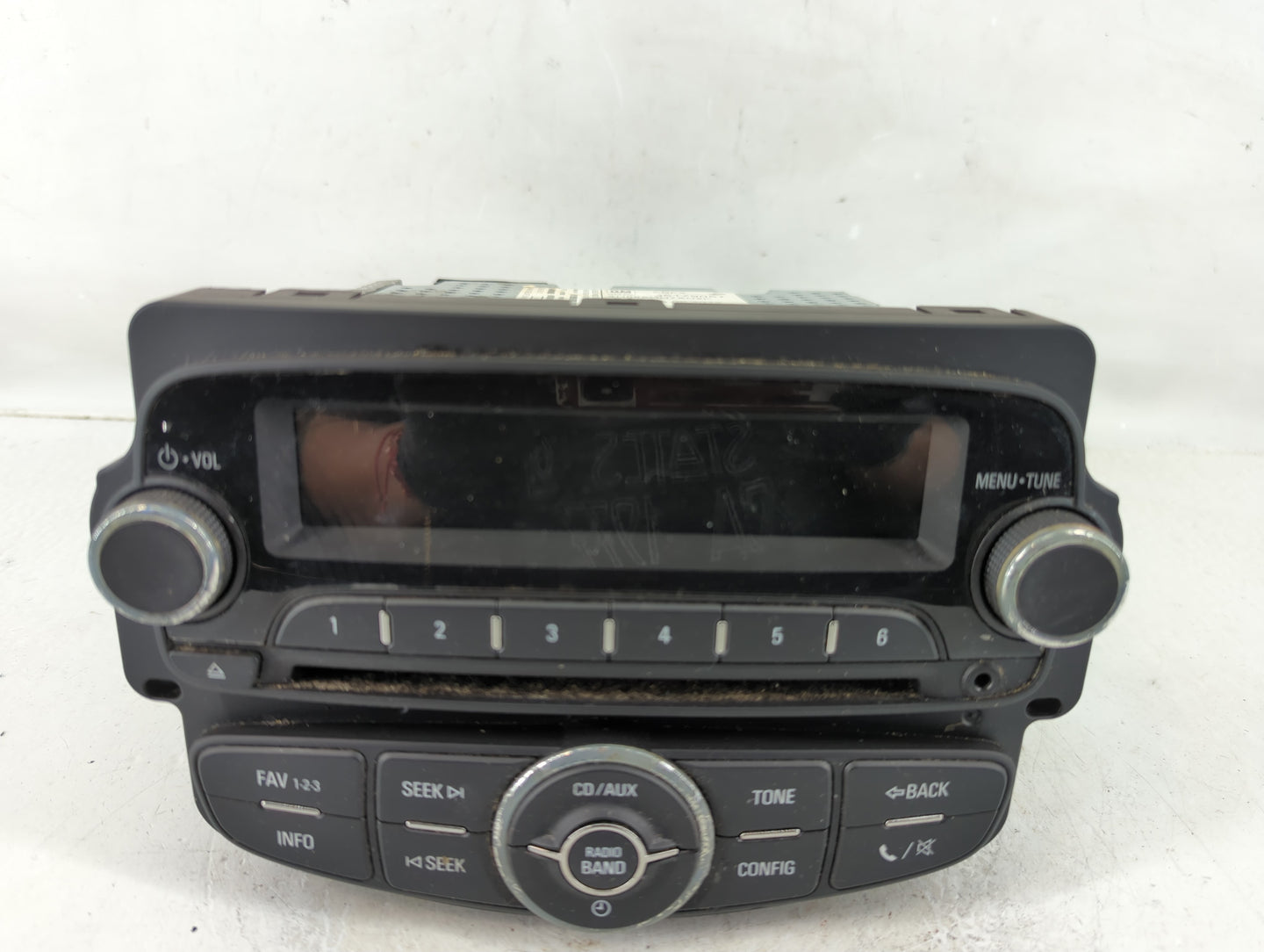 2012 Chevrolet Sonic Radio AM FM Cd Player Receiver Replacement P/N:95179057 Fits OEM Used Auto Parts - Oemusedautoparts1.co