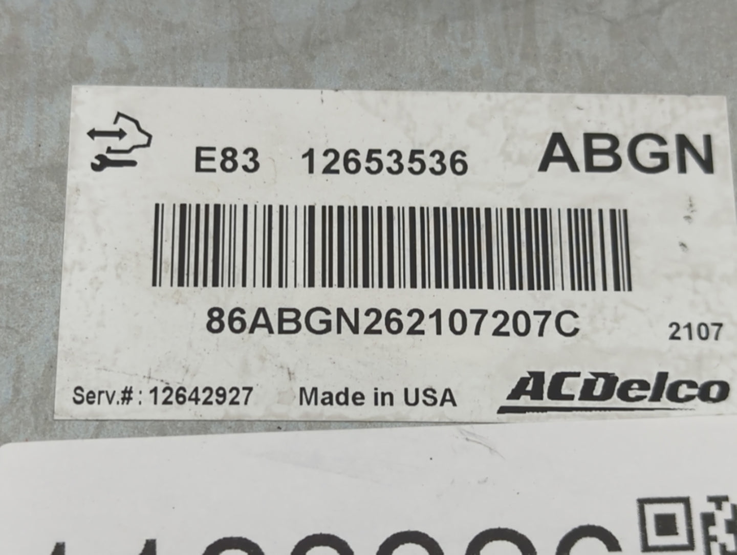 2012 Chevrolet Sonic PCM Engine Control Computer ECU ECM PCU OEM P/N:12653536 E83 12653536 Fits Fits 2009 2010 2011 2013 201
