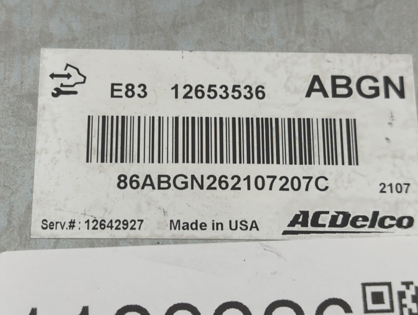 2012 Chevrolet Sonic PCM Engine Control Computer ECU ECM PCU OEM P/N:12653536 E83 12653536 Fits Fits 2009 2010 2011 2013 201