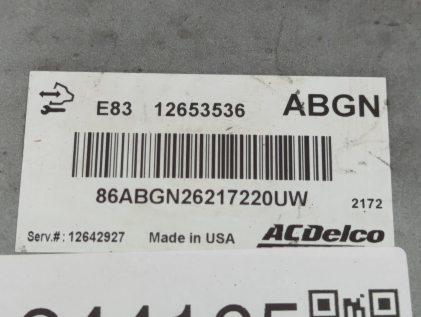 2012 Chevrolet Sonic PCM Engine Control Computer ECU ECM PCU OEM P/N:12653536 Fits Fits 2009 2010 2011 2013 2014 OEM Used Au
