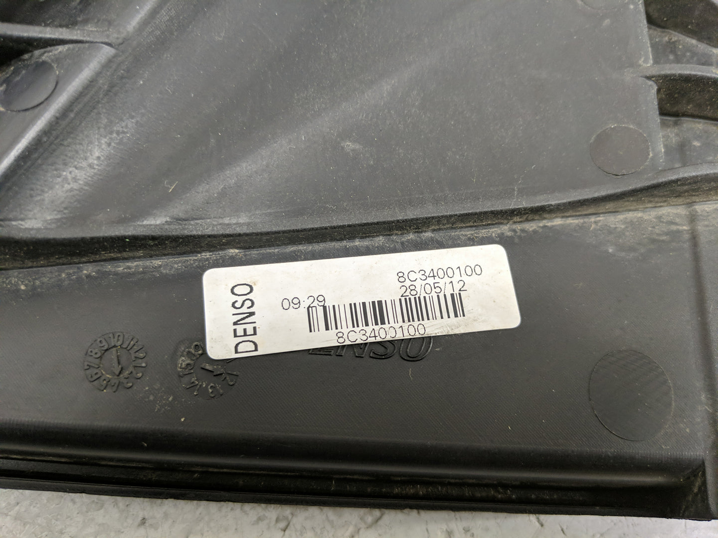 2012-2013 Chevrolet Sonic Electric Radiator Cooling Fan Motor Assembly P/N:8C3400100 Fits Fits 2012 2013 OEM Used Auto Parts