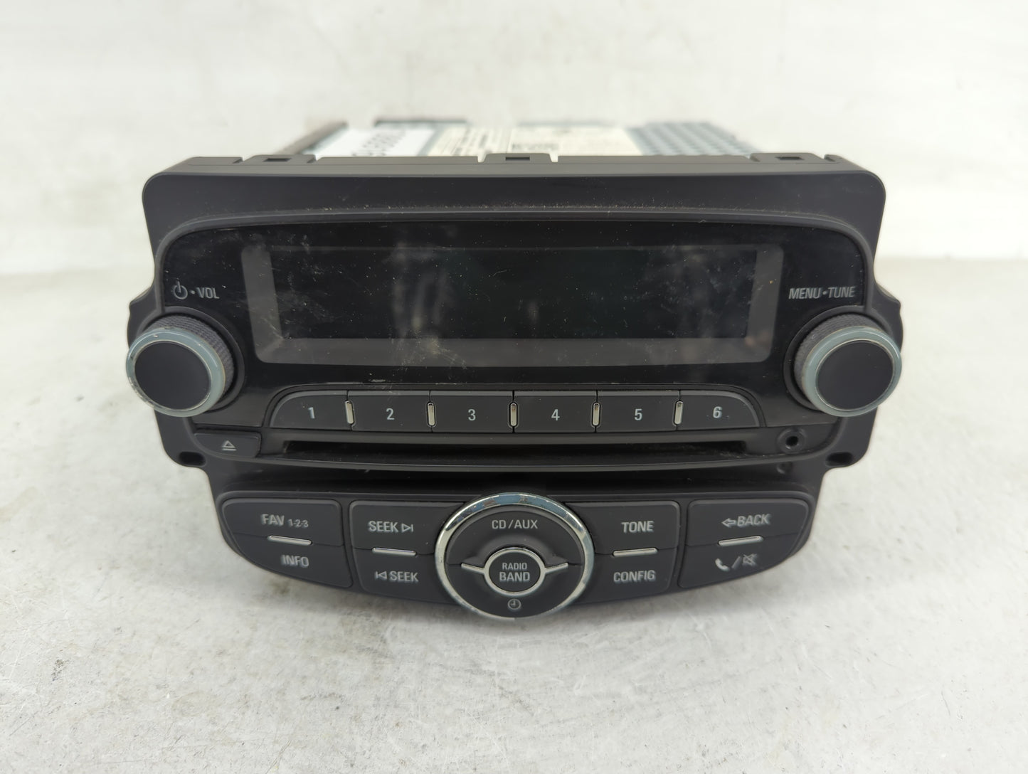 2012 Chevrolet Sonic Radio AM FM Cd Player Receiver Replacement P/N:95179057 Fits OEM Used Auto Parts - Oemusedautoparts1.co