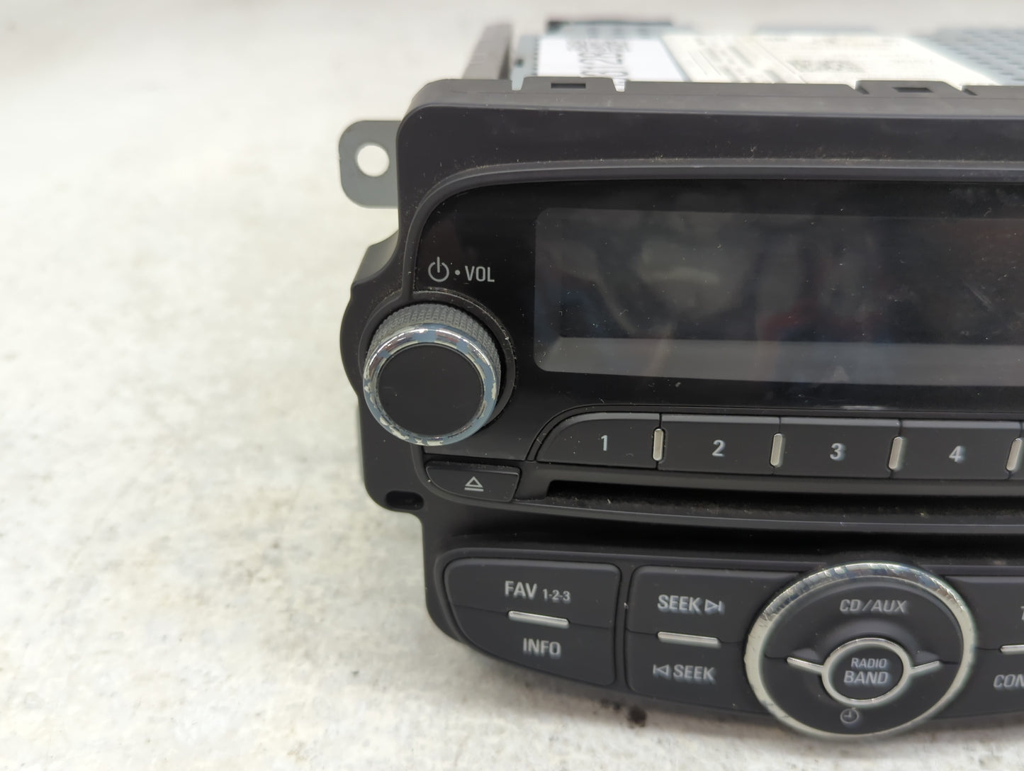 2012 Chevrolet Sonic Radio AM FM Cd Player Receiver Replacement P/N:95179057 Fits OEM Used Auto Parts - Oemusedautoparts1.co