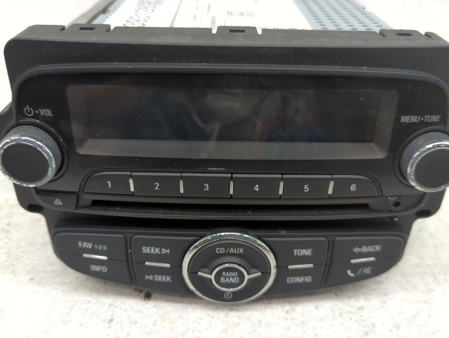 2012 Chevrolet Sonic Radio AM FM Cd Player Receiver Replacement P/N:95179057 Fits OEM Used Auto Parts - Oemusedautoparts1.co