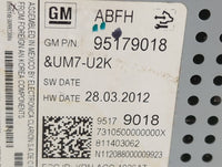 2012 Chevrolet Sonic Radio AM FM Cd Player Receiver Replacement P/N:95179018 Fits OEM Used Auto Parts - Oemusedautoparts1.co