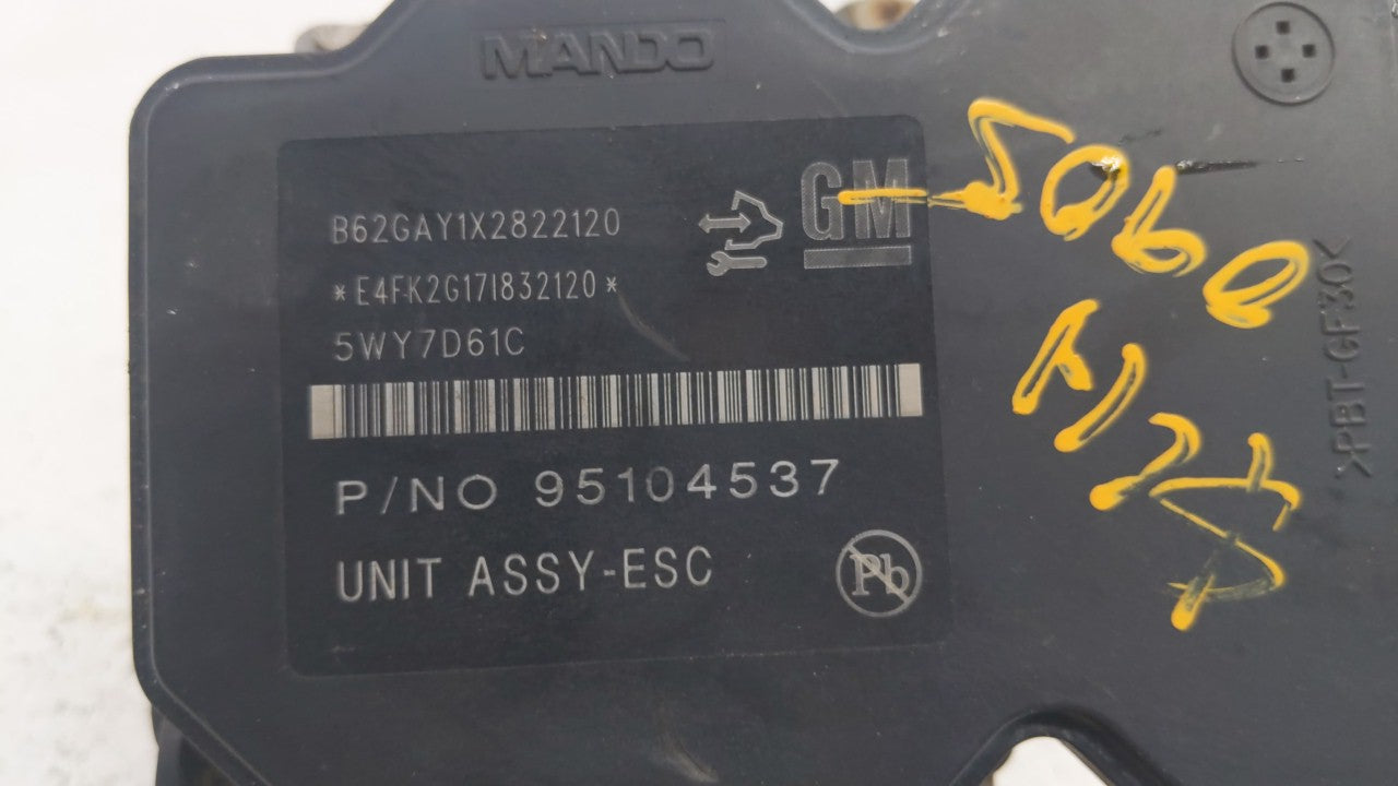 2012-2013 Chevrolet Sonic ABS Pump Control Module Replacement P/N:95173880 95104537 Fits Fits 2012 2013 OEM Used Auto Parts 