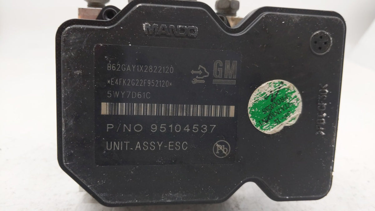 2012-2013 Chevrolet Sonic Anti-Lock Brake ABS Pump Module Actuator OEM P/N:95173880 95104537 Fits Fits 2012 2013 OEM Used Au