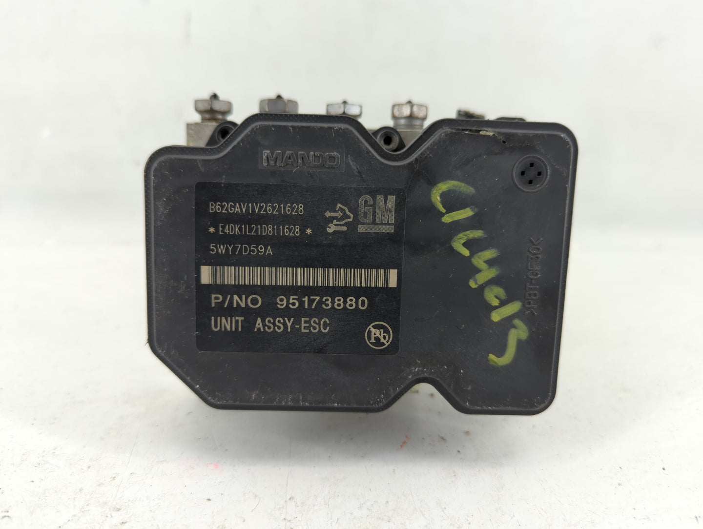2012-2013 Chevrolet Sonic ABS Pump Control Module Replacement P/N:95173880 Fits Fits 2012 2013 OEM Used Auto Parts - Oemused