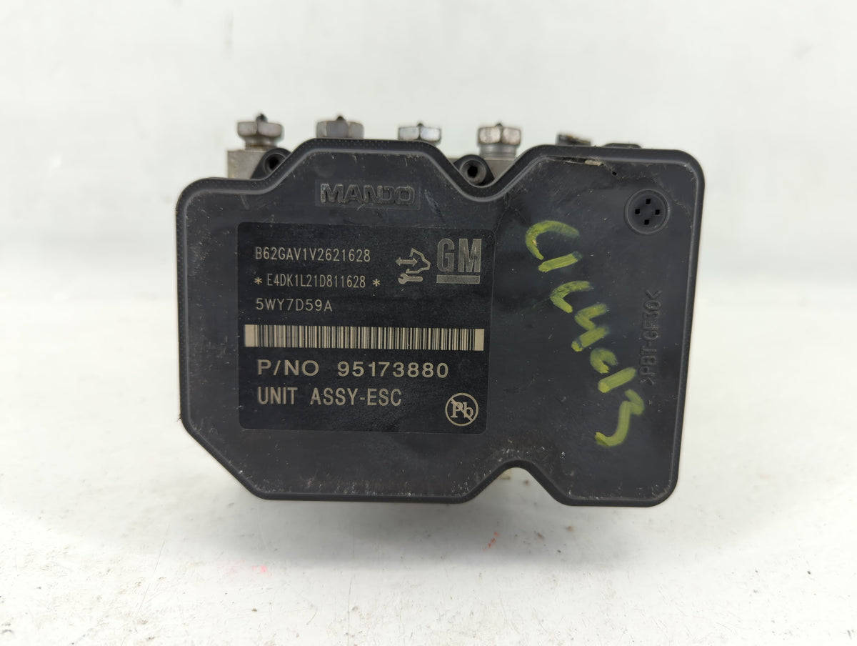 2012-2013 Chevrolet Sonic Anti-Lock Brake ABS Pump Module Actuator OEM P/N:95173880 Fits Fits 2012 2013 OEM Used Auto Parts 