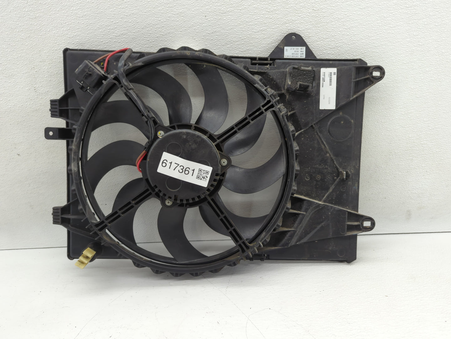 2012-2013 Chevrolet Sonic Left Radiator Fan Motor Assembly Black - Oemusedautoparts1.com