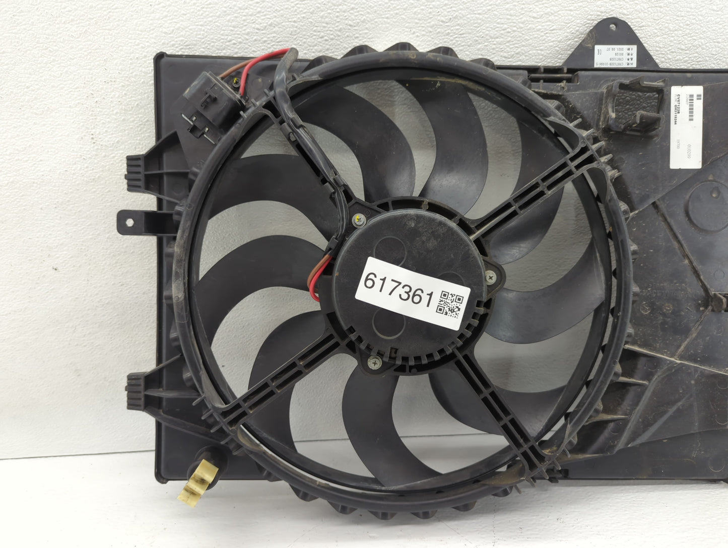 2012-2013 Chevrolet Sonic Left Radiator Fan Motor Assembly Black - Oemusedautoparts1.com