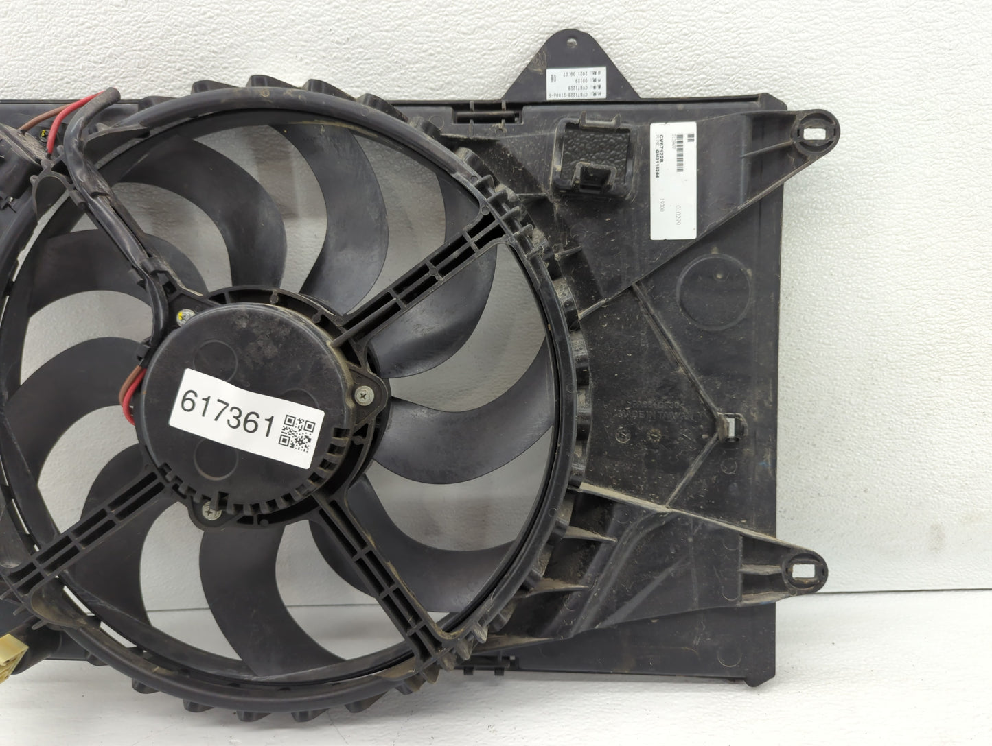 2012-2013 Chevrolet Sonic Left Radiator Fan Motor Assembly Black - Oemusedautoparts1.com