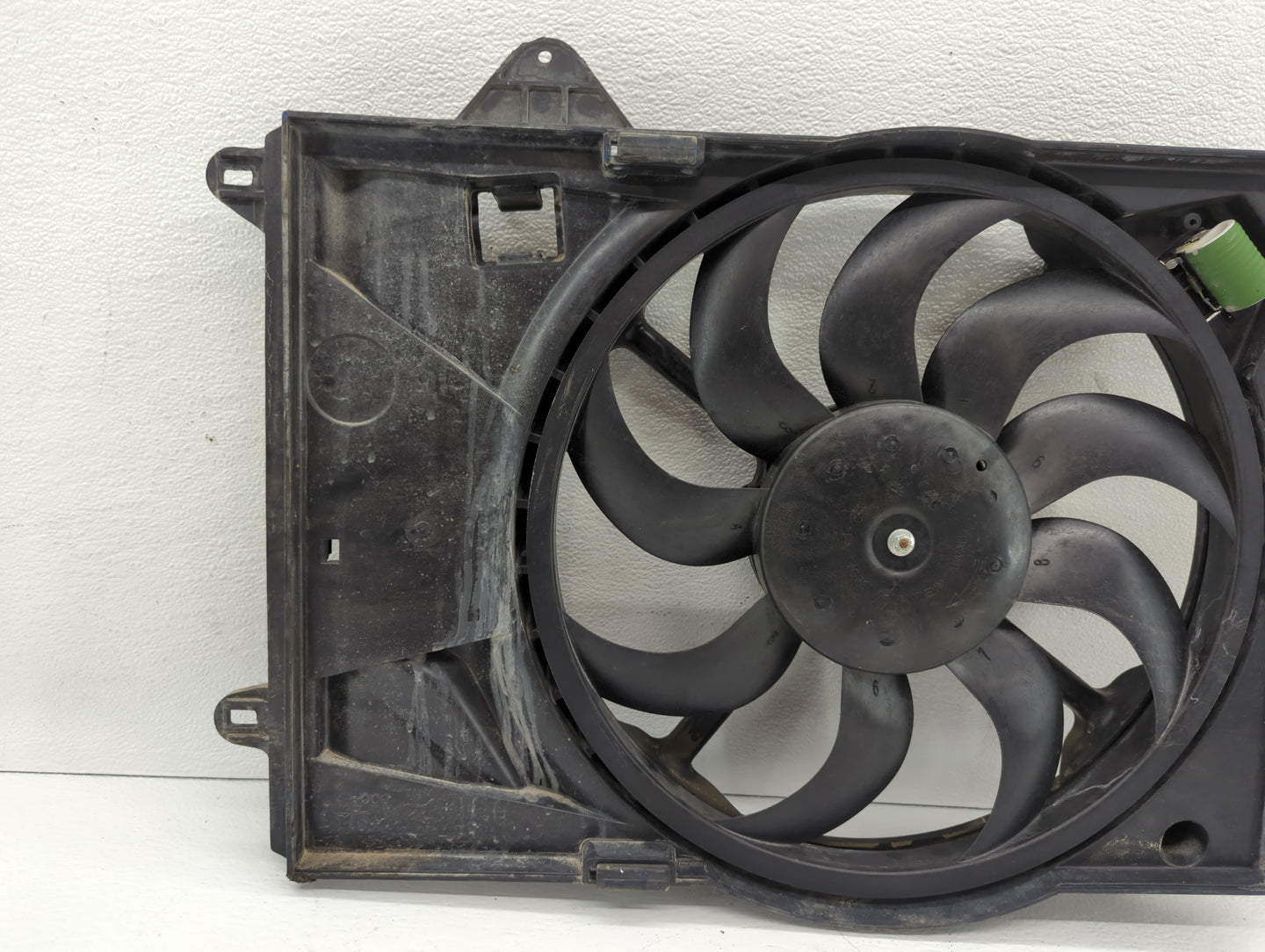 2012-2013 Chevrolet Sonic Left Radiator Fan Motor Assembly Black - Oemusedautoparts1.com