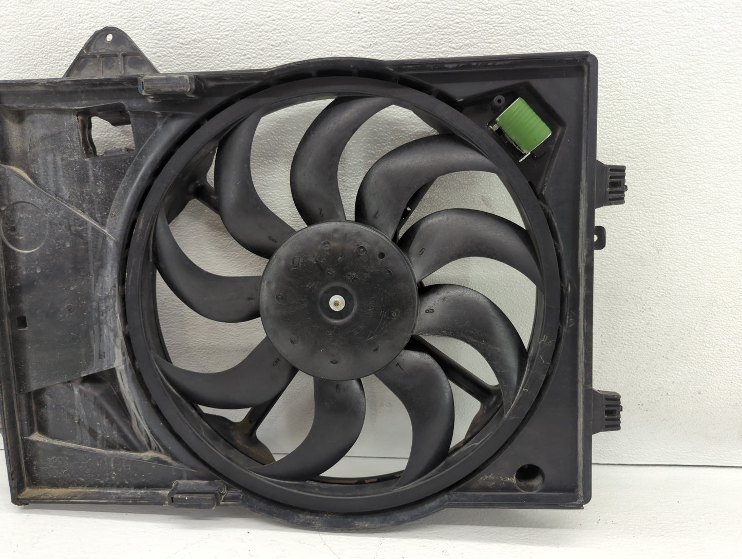 2012-2013 Chevrolet Sonic Left Radiator Fan Motor Assembly Black - Oemusedautoparts1.com