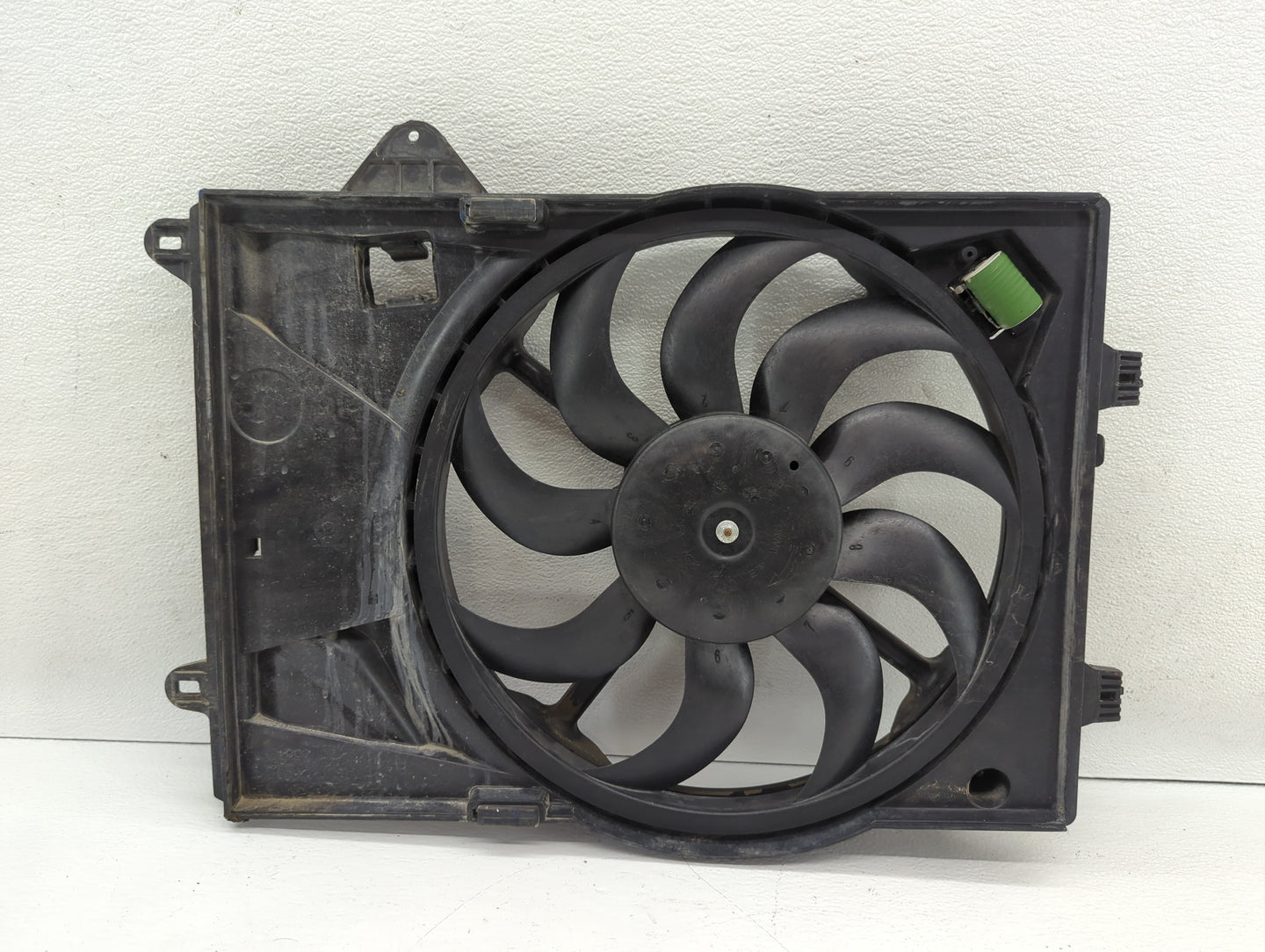 2012-2013 Chevrolet Sonic Left Radiator Fan Motor Assembly Black - Oemusedautoparts1.com