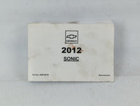 2012 Chevrolet Sonic Owners Manual Book Guide P/N:20897861B OEM Used Auto Parts - Oemusedautoparts1.com