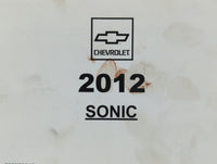 2012 Chevrolet Sonic Owners Manual Book Guide P/N:20897861B OEM Used Auto Parts - Oemusedautoparts1.com