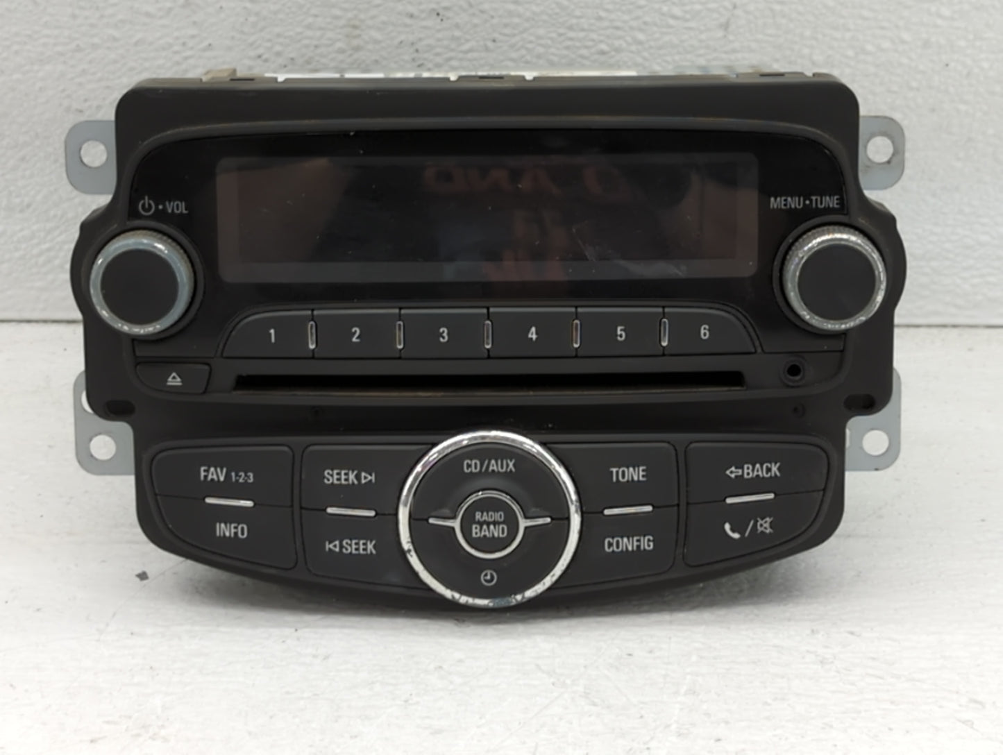 2012 Chevrolet Sonic Radio AM FM Cd Player Receiver Replacement P/N:95179057 Fits OEM Used Auto Parts - Oemusedautoparts1.co