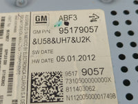 2012 Chevrolet Sonic Radio AM FM Cd Player Receiver Replacement P/N:95179057 Fits OEM Used Auto Parts - Oemusedautoparts1.co