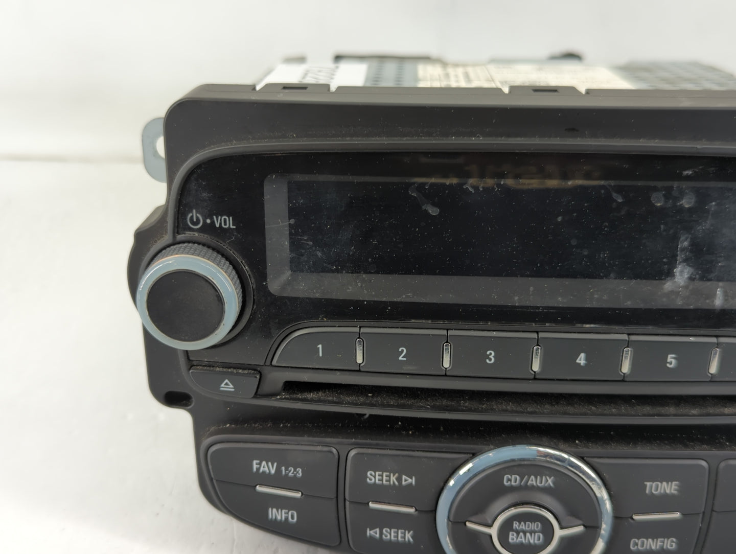 2012 Chevrolet Sonic Radio AM FM Cd Player Receiver Replacement P/N:95179057 Fits OEM Used Auto Parts - Oemusedautoparts1.co