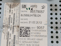 2012 Chevrolet Sonic Radio AM FM Cd Player Receiver Replacement P/N:95179057 Fits OEM Used Auto Parts - Oemusedautoparts1.co