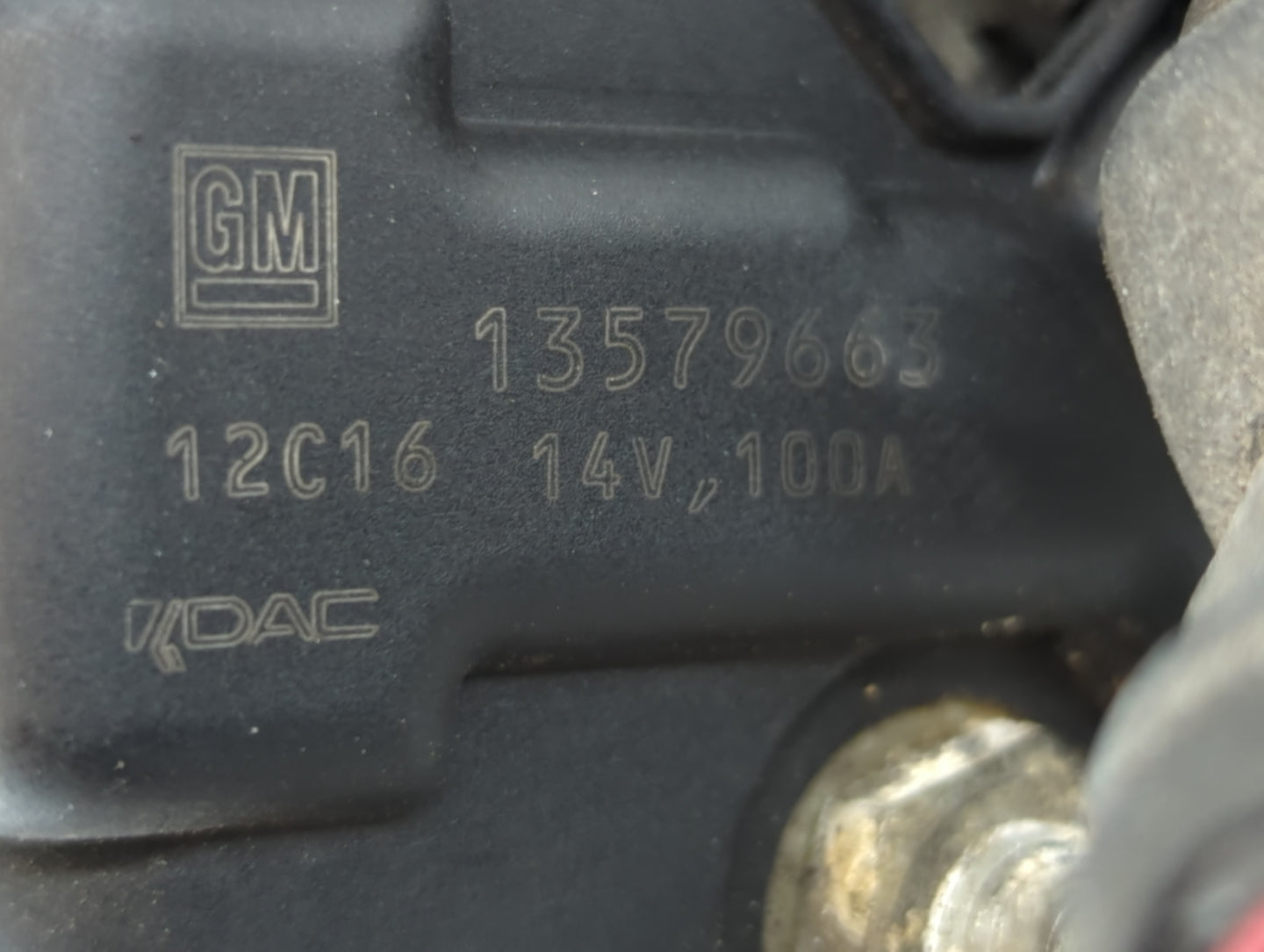 2012-2019 Chevrolet Sonic Alternator Replacement Generator Charging Assembly Engine OEM P/N:14V,100A 12C16 Fits OEM Used Aut