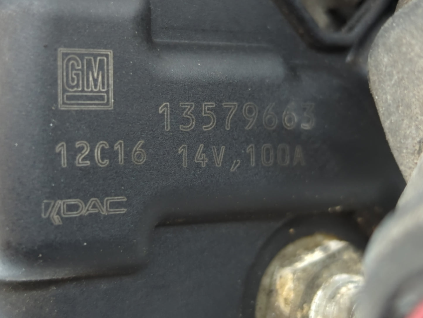 2012-2019 Chevrolet Sonic Alternator Replacement Generator Charging Assembly Engine OEM P/N:14V,100A 12C16 Fits OEM Used Aut